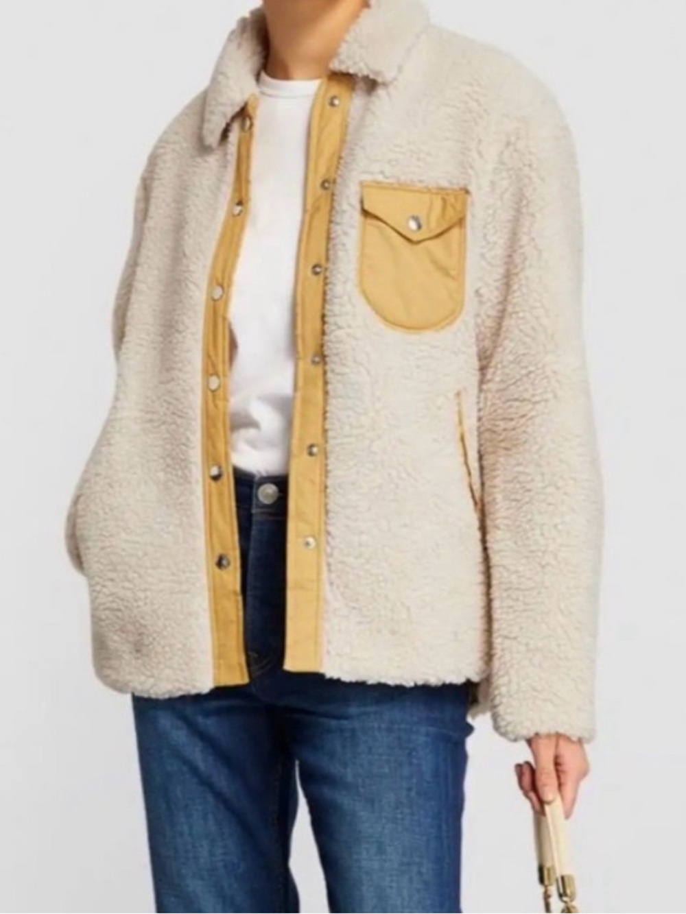 RAG & BONE Elliot Sherpa Shacket
Ivory Size M